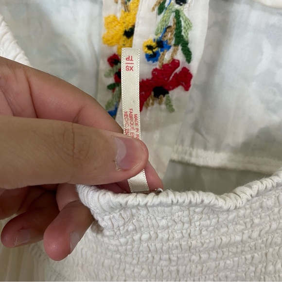 Free People Keila Midi Dress Embroidered Floral Lace XS - Picture 9 of 10